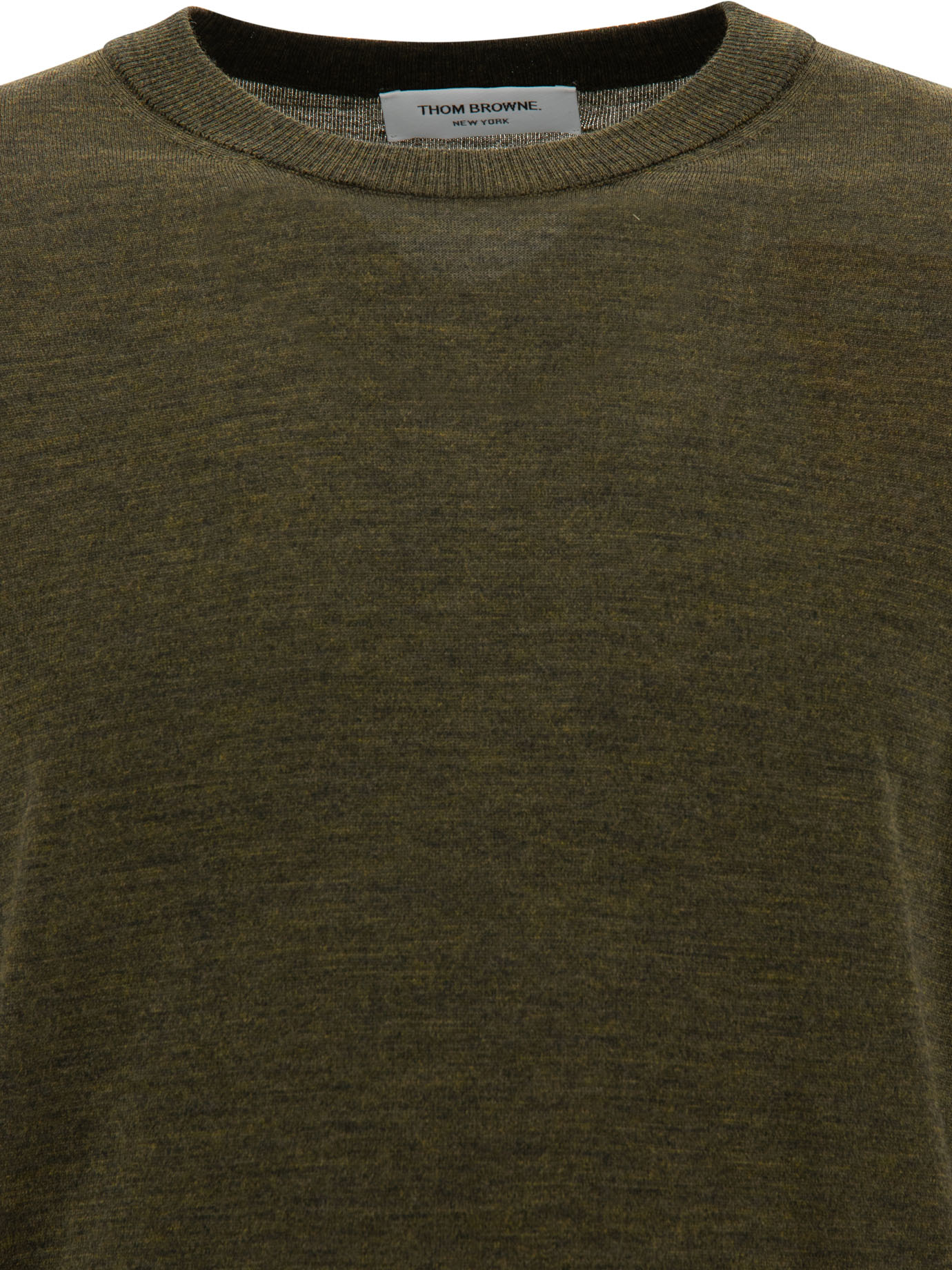 THOM BROWNE Green 4 Bar sweater